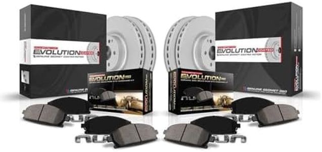 Power Stop CRK6516 Front and Rear Z17 Geomet Coated Brake Kit with Brake Rotors and Brake Pads For 2013 2014 2015 2016 2017 Honda Accord [Application Specific]