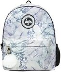 hype BAGS Marble Polyester Unisex Backpacks in White Size: One Size