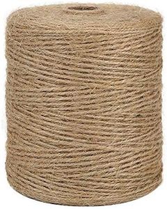 Tenn Well Natural Jute Twine, 984 Feet 2mm Jute Garden Twine, Brown Twine String for Arts and Crafts, Gardening, Gift Wrapping, Bundling, Recycling