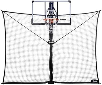 Franklin Sports Defender Net Pro – 10ft. x 8ft. Rebounder – Easily Fold and Quick Install – Defensive Net System, Black