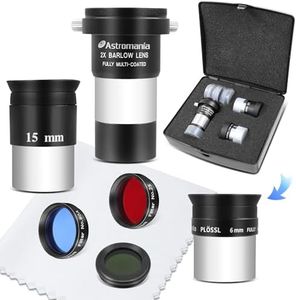 Astromania Accessory Kit Telescope Fully-Coated eyepieces New