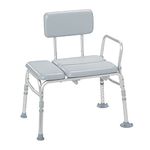 Drive Medical Padded Transfer Bench, 1 count,Gray