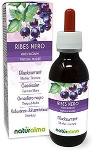Cassissier (Ribes nigrum) feuilles et fruits Teinture Mère sans alcool Naturalma - Extrait liquide gouttes 120 ml - Complément alimentaire - Végétalien ou végan