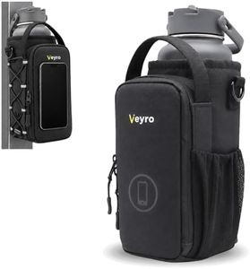 Veyro Magnetic Gym Bag with strong Magnetic Phone Holder - Gym water bottle bag holder for men and women - Compact Gym Crossbody Pouch - Compact Crossbody Pouch (Black)