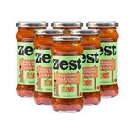 Zest Pasta Sauce | Vegan Tomato Basil & Oregano Pasta Sauce Pack of 6 x 340g, Plant Based, Gluten & Dairy Free Pasta Sauce