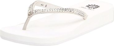 Yellow Box Women's Jello Flip Flop,White,7.5 M US