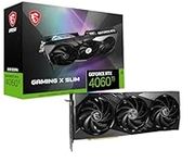 MSI GeForce RTX 4060 Ti GAMING X SLIM 8G Graphics Card - RTX 4060 Ti GPU, 8GB GDDR6 (18Gbps/128-bit), PCIe 4.0 - 2 x TORX Fan 4.0 - HDMI 2.1a, DisplayPort 1.4a