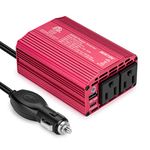 BESTEK 300W Car Power Inverter with 20W PD USB C and QC3.0 Quick Charging, DC 12V to 110V AC Car Plug Adapter Outlet Converter Multi-Protection Car Charger Power Inverter for Laptop Computer