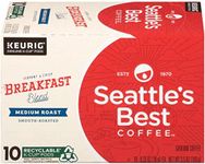 Seattle’s Best Coffee K-Cup Pods, Breakfast Blend, Medium Roast Smooth-Roasted Ground Coffee, 10 CT K- Cups/Box (Pack of 1 Box)