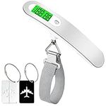 Sarmeley Luggage Scale Portable Digital Luggage Weight Scale Suitcase Scale Handheld Luggage Weighing Scale with Tare Function 110lb/50kg Capacity for Travel, Outdoor, Home