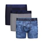 Under Armour Boys' Big Performance Boxer Briefs, Lightweight & Smooth Stretch Fit, Windstream Print Three Pack, Large