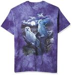 The Mountain Men's Snowy Owls T-Shirt, Blue/Purple, X-Large