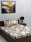 Raymond Home Jazzy Cotton Rich 120 TC Double Bedsheet with 2 Pillow Covers