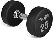 Yes4All Premium Urethane Dumbbell - 25 Pounds