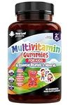 Multivitamins for Children Kids Sugar Free Multivitamin Gummies Two Months Plus Zinc 16 Essential Vitamins A, B3, B5, B6, B7, B9, B12, C, D, E with Minerals, Gluten-Free Vegan Halal Multivits for Kids