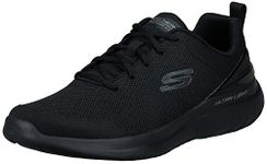 Skechers Men's Bounder 2.0 Nasher Trainers, Black Mesh Black Trim, 12 UK