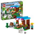 LEGO 21184 Minecraft The Bakery Modular Farm Village Building Set, Gift for Kids, Boys & Girls Aged 8 Plus with Diamond Toy Sword, Creeper & Goat Animal Figures