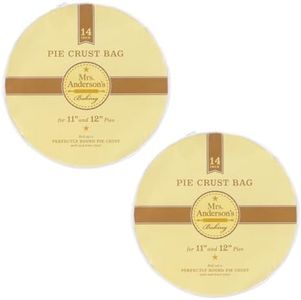 Mrs. Anderson's Baking Easy No-Mess Pie Crust Maker Bag, Rolls 14-Inch Crust For 11 to 12-Inch Pies, Set of 2