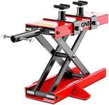 ‎DNA MOTORING Motorcycle Scissor Lift Jack Hoist Stand with Saddle and Pins - 1100lbs (500KG) 3.7-14.8" Lifting Range, TOOLS-00289