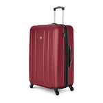 Swiss Gear La Sarinne Large Checked Luggage - Hardside Expandable Spinner Luggage 28-Inch., Oxblood
