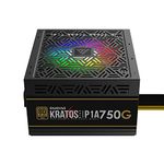 GAMDIAS RGB Gaming PC Power Supply 750W 80 Plus Gold Certified 750 Watt PSU for Computers with Active PFC, Sync with RGB Motherboards, GD-Kratos P1A-750G