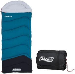 Coleman Mudgee -3°C Kids Sleeping Bag | 175x75cm, Cold Weather, Polyester Fill with Extra Heat Retention, XL Stuff Sack, Brushed Polyester Shell & Lining, Comfort Cuff for Neck, Easy to Pack
