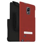 Seidio Surface Case with Metal Kickstand and Holster Combo for Samsung Galaxy Note Edge, Retail Packaging, Garnet Red