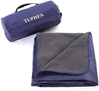 Outdoor Waterproof Camping Blanket,Windproof and Warm and Comfortable Blanket,Suitable for Picnic,Camping,Outdoor Activities,Foldable,Machine Washable and Easy to Clean,with Storage Bag (Blue)