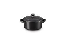 LE CREUSET Stoneware Petite Round Casserole, 0.25 L, Matte Black, 71901100000100