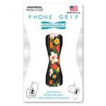 LOVEHANDLE Universal Grip for Most Smartphones, Mini Tablets and Cases - Floral Garden Design Colored Elastic Strap with Black Base