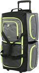 Fila 7-Pocket Large Rolling Duffel Bag, Grey/Neon Lime, One Size, 7-pocket Large Rolling Duffel Bag