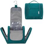 Large Hanging Toiletry Wash Bag Travel Makeup Cosmetic Organizer for Women (Teal)