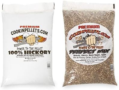CookinPellets Premium Hickory Grill Smoker Smoking Wood Pellets and Perfect Mix Hickory Cherry, Hard Maple, Apple Wood Pellets, 40 Pound