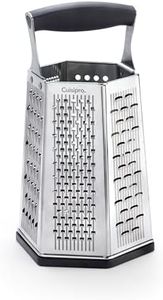 Cuisipro 746877 6-Sided Box Grater with Bonus Ginger Grater, Silver