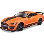 Maisto - 1/18 Scale Model Compatible with Mustang Shelby GT500 2020 (Orange)