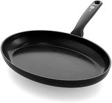 GreenPan Torino Healthy Ceramic Non-Stick 32 cm Fish Pan, PFAS Free, Induction, Oven Safe up to 160°C, Dishwasher Safe, Black