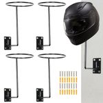 NATGAI Motorcycle Accessories Helmet Holder Helmet Hanger Rack Wall Mounted Hook for Coats, Hats, Caps (4)