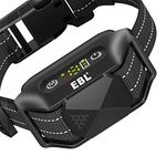 EBL Dog Bark Collar, Automatic Bark Collar for Large Dogs with Frequency Beep, Vibration or Shock, Waterproof Rechargeable Anti Barking Device for Small & Medium Dogs (8-150lbs), Dog Vibration Training Collar No Shock