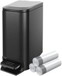 KUK Small Bathroom Trash Can with L