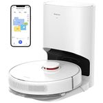 dreame D10 Plus Robot Vacuum and Mop with Self-Emptying Base for 45 Days of Cleaning, Robotic Vacuum with 4000 Pa Suction and LIDAR Navigation, Compatible with Alexa, Wi-Fi Connected