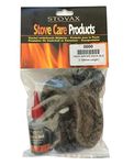 STOVAX 14mm Black Rope Stove Door Seal Kit with Glue for Stockton MK 1