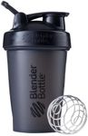 BlenderBottle Classic Loop Top Shaker Bottle, 20-Ounce, Full Color Black