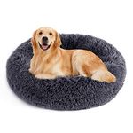 NOYAL Donut Dog Cat Bed, Soft Plush Pet Cushion, Anti-Slip Machine Washable Self-Warming Pet Bed - Improved Sleep for Cats Small Medium Dogs (Multiple Sizes)