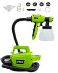 Paint Sprayer 800W HVLP Electric Spray Paint Gun with 44 Fl Oz Container，8.0FT Air Hose, 9.0 Cord Light Paint Sprayer for House Painting Furniture, Fence Stain, Walls (Green)