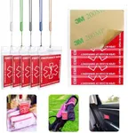 HoHpHq Emergency Contact Card 12 Pack with 10 Card Sleeves - Child ID Card for Car Seat Safety Stickers and Backpack Tags for Kids - Life Alert for Travel,Camping,Medical Fokder,Daycare Essential