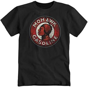 Mohawk Gasoline Route 66 Chopper USA America US Cars Oldschool Camiseta Negra Polo Camisa Tee, Negro , XXXXXL