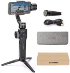 Zhiyun Smooth 4 Gimbal Stabilizer for Smartphone iPhone Android Cell Phone 3-Axis Handheld Gimbal for Vlogging YouTube Vlog TikTok Instagram Live Video Kit Support Cellphone 210g MAX