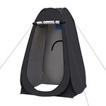 Portable Pop up Tent Privacy Shelter, for Outdoor Camping Caravan Picnic Toilet & Shower, Fishing Sunshade, Beach Dressing Changing Room, Quick Setup Utility Accessories120x120x190cm Black