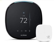 ecobee ecobee4 Smart Wi-Fi Thermostat PRO, One Size, Black