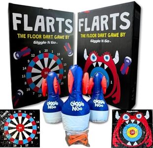 GIGGLE N GO Lawn Darts Outdoor Games for Family - FLARTS, Original Lawn Games for Kids - Quality Backyard Games for Adults and Kids - Our Inflatable Dart Games are Safe Indoor Outdoor Games for Kids